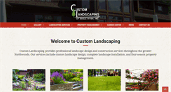 Desktop Screenshot of custom-landscaping.com