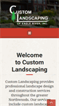 Mobile Screenshot of custom-landscaping.com